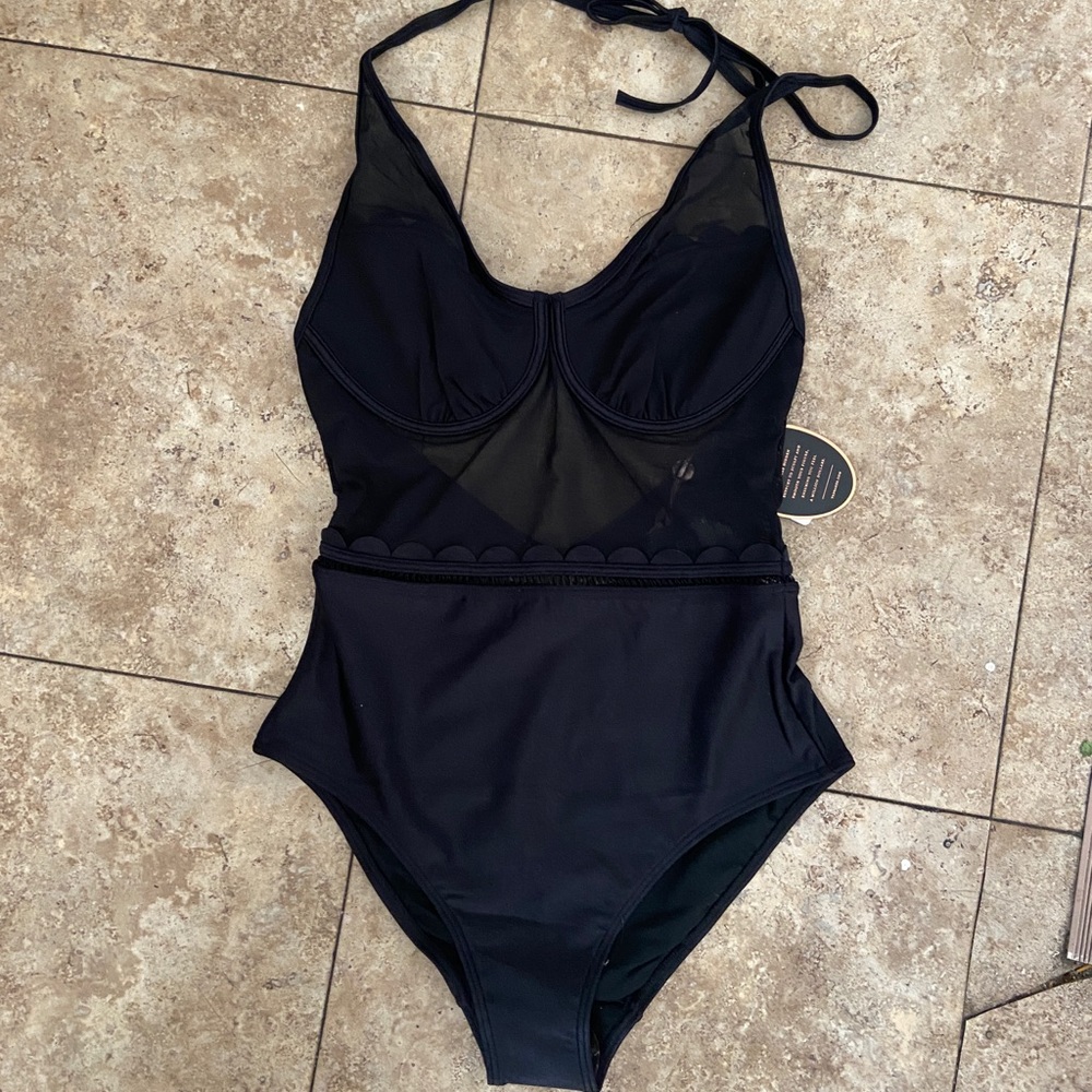 Ted Baker Black One Piece Swimsuit
